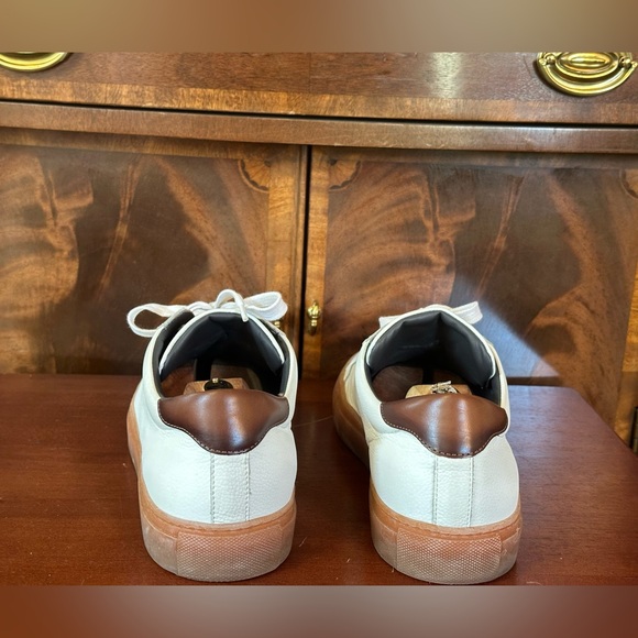 To Boot New York Adam Derrick White Leather Sneakers - Picture 3 of 10